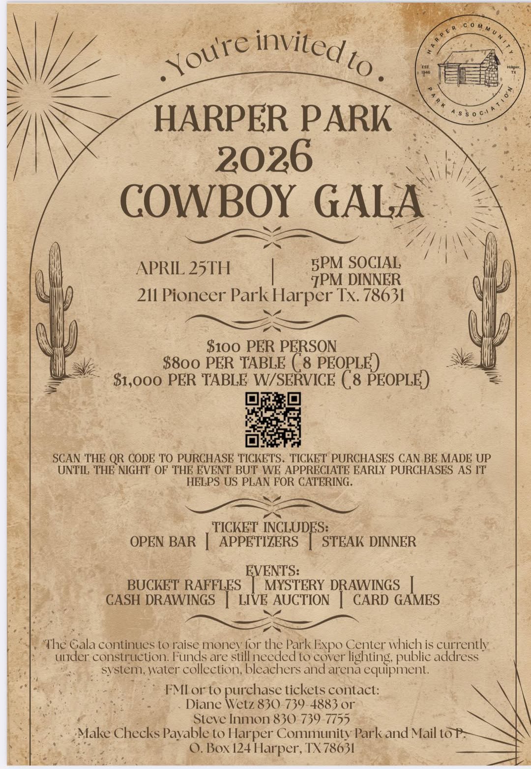 Harper Park 2026 Cowboy Gala